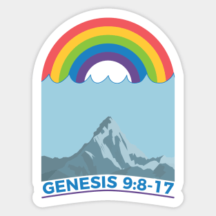 Rainbow God’s Promise Genesis 9 8-17 Sticker